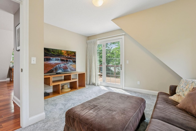 16710 Edgewood Ave, Wayzata, MN 55391 - carpeted living room featuring baseboards