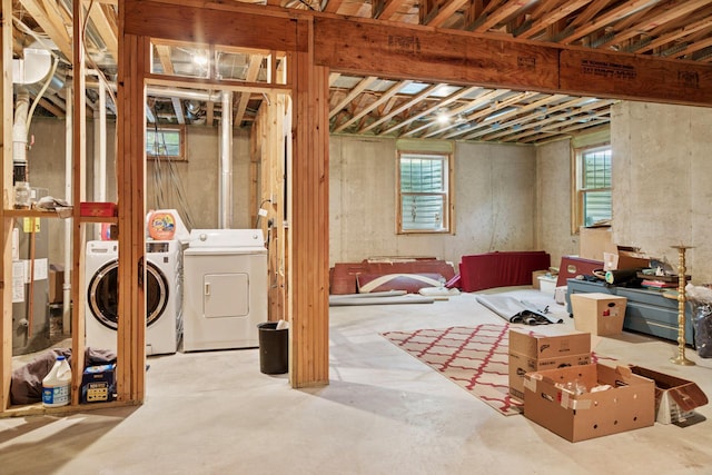 16710 Edgewood Ave, Wayzata, MN 55391 - basement featuring separate washer and dryer and plenty of natural light