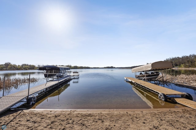 15344 Blackhawk Rd, Lake Eunice Twp, MN 56511 - dock area featuring a water view