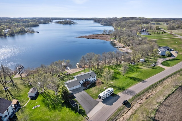 15344 Blackhawk Rd, Lake Eunice Twp, MN 56511 - aerial view of property and surrounding area with a large body of water