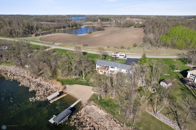 15344 Blackhawk Rd, Lake Eunice Twp, MN 56511 - aerial view of property and surrounding area with a nearby body of water