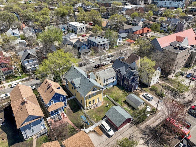 bird's eye view featuring a residential view