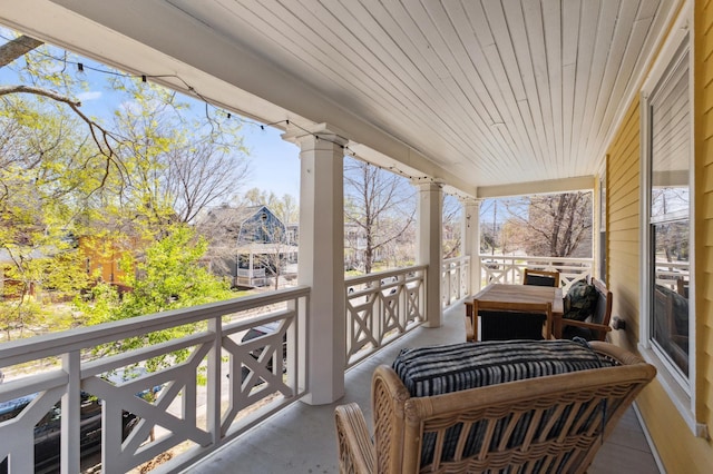 view of balcony