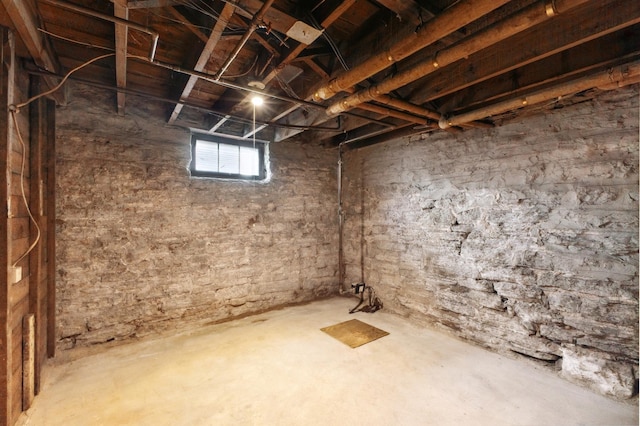 view of basement