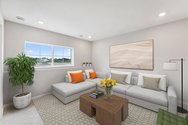 6742 Wildflower Way, Minnetrista, MN 55331 - living area with light carpet and recessed lighting