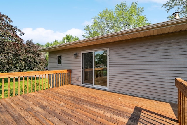 6913 Sumac Ct, Centerville, MN 55038 - view of wooden terrace