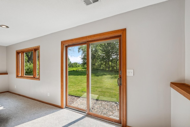 6913 Sumac Ct, Centerville, MN 55038 - entryway with carpet flooring and baseboards