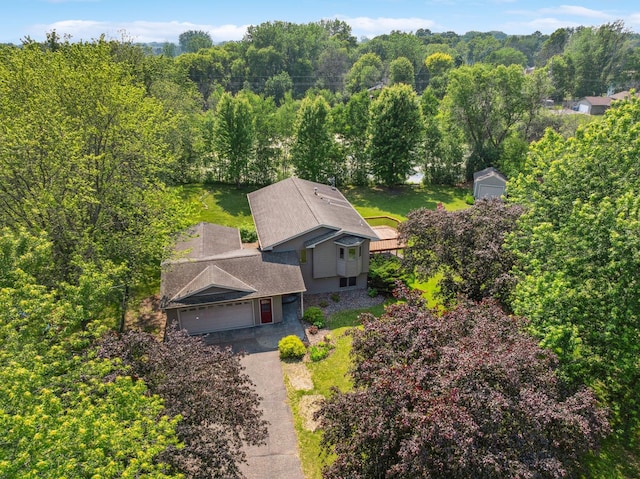 6913 Sumac Ct, Centerville, MN 55038 - view from above of property featuring a forest
