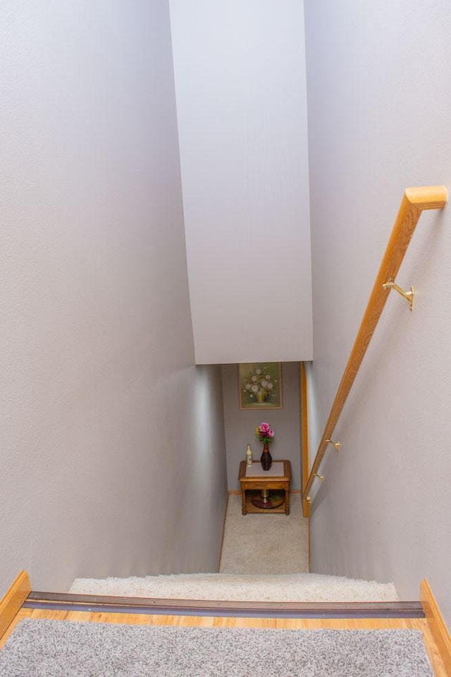 view of stairway