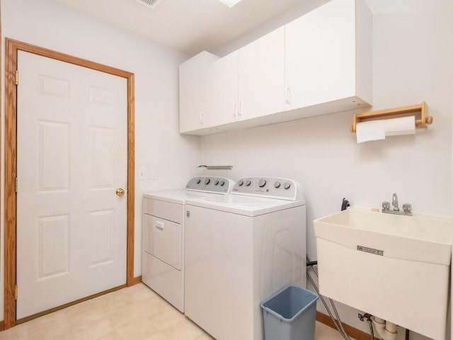 13852 Jasmine Way, Rogers, MN 55374 - washroom with cabinet space, independent washer and dryer, and light floors