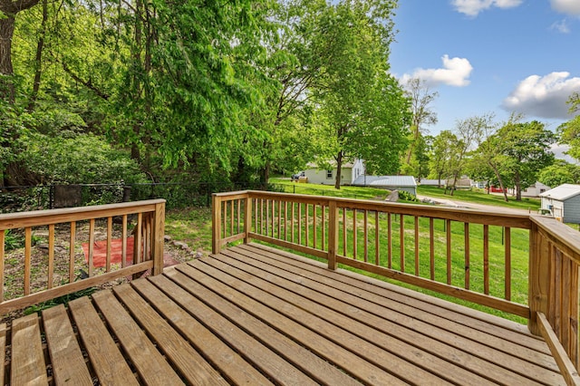 108 Benjamin St, Jackson, MN 56143 - view of wooden deck
