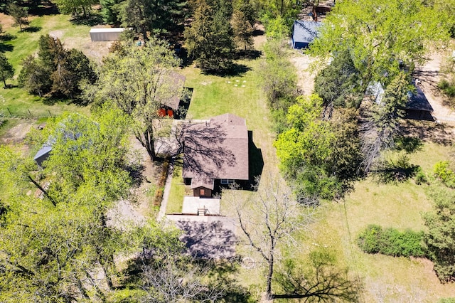view from above of property