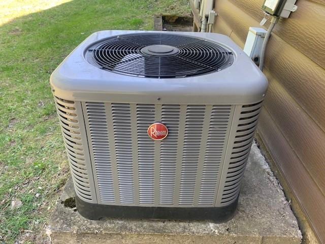 exterior view of central AC unit