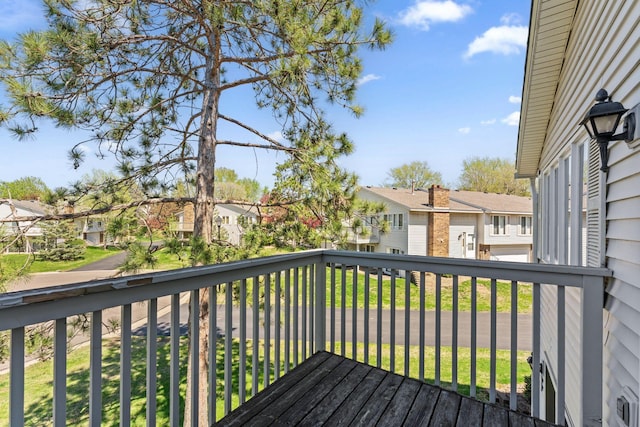 1635 140th St, Burnsville, MN 55337 - wooden terrace featuring a residential view