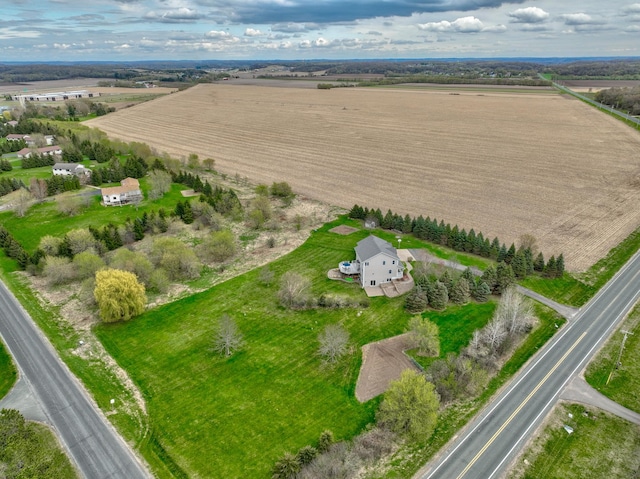 347 Glover Rd, Troy Twp, WI 54022 - birds eye view of property with a rural view
