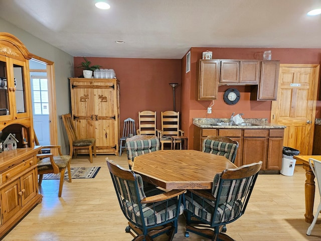 36282 Rush Lake Loop Unit 29A, Ottertail, MN 56571 - dining space with light wood-style floors and recessed lighting