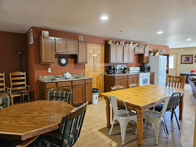 36282 Rush Lake Loop Unit 29A, Ottertail, MN 56571 - dining area with light wood-style floors and recessed lighting