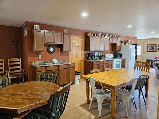 36282 Rush Lake Loop Unit 29A, Ottertail, MN 56571 - dining area with light wood finished floors and recessed lighting