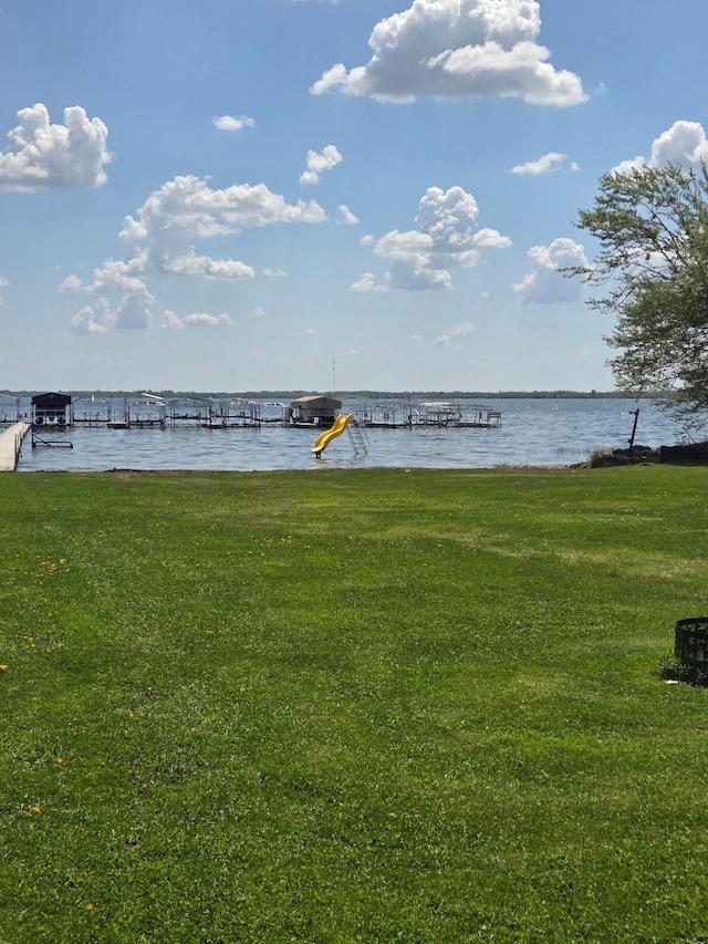 36282 Rush Lake Loop Unit 29A, Ottertail, MN 56571 - view of green lawn featuring a water view