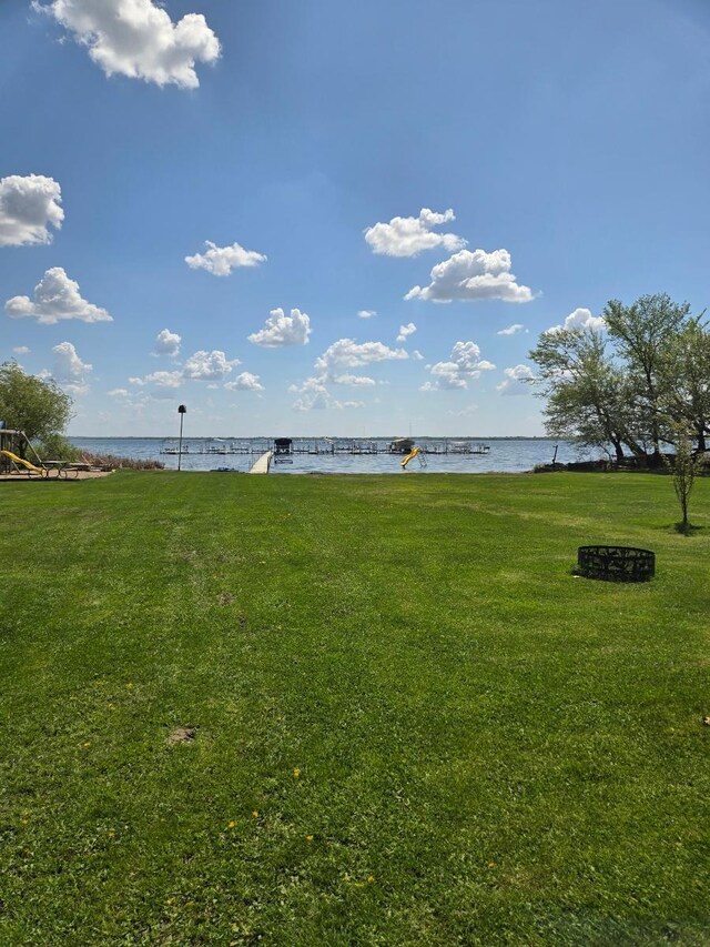 36282 Rush Lake Loop Unit 29A, Ottertail, MN 56571 - view of green lawn with a water view