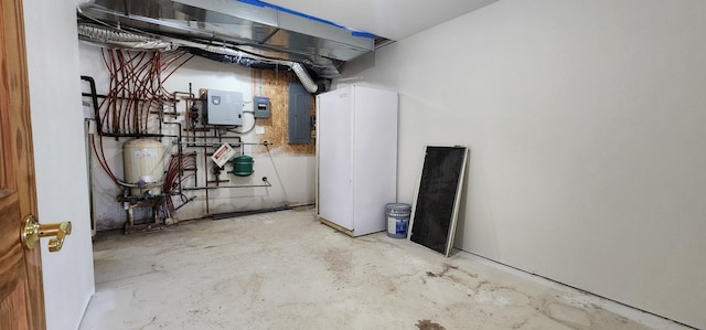 utility room with electric panel
