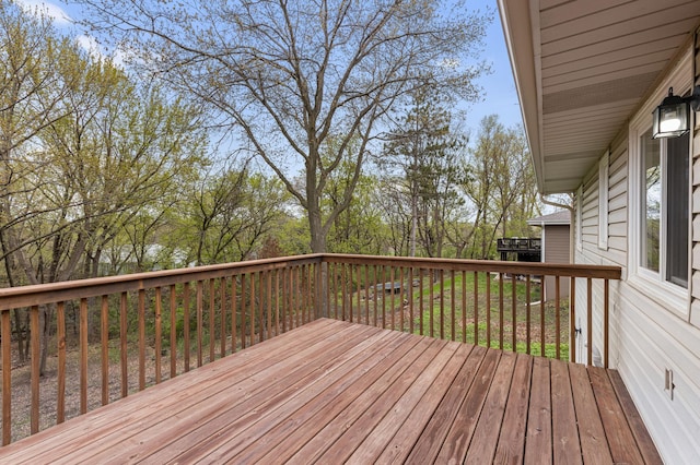 2409 Highland View Ave S, Burnsville, MN 55337 - view of wooden deck