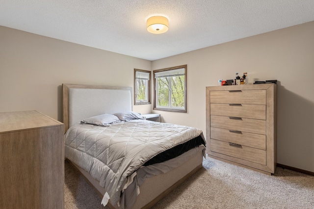 2409 Highland View Ave S, Burnsville, MN 55337 - bedroom featuring light colored carpet and a textured ceiling