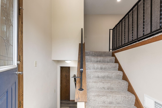 2409 Highland View Ave S, Burnsville, MN 55337 - stairway with wood finished floors