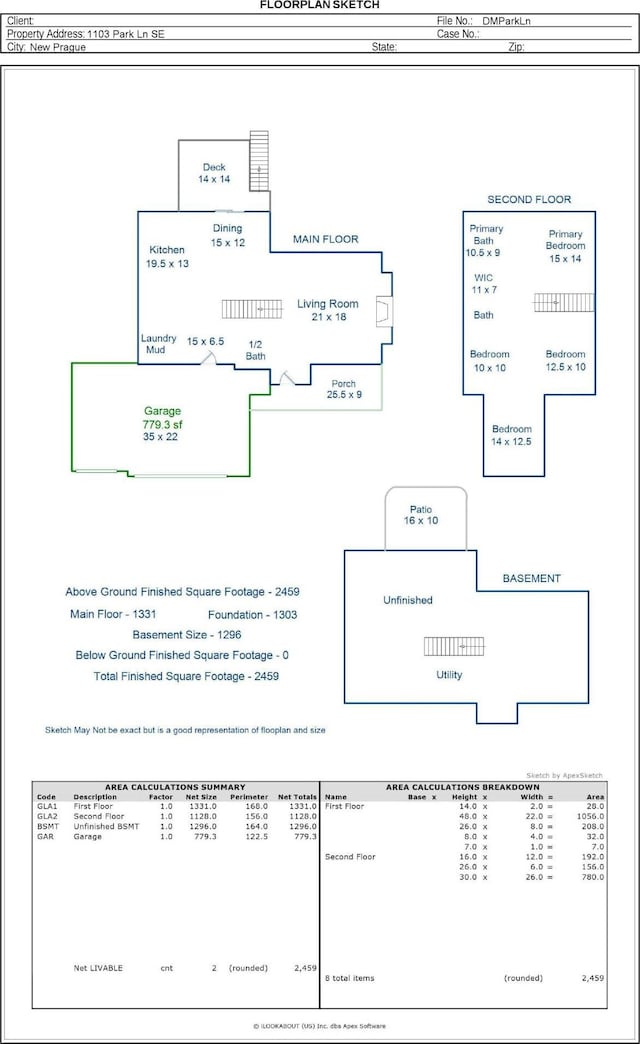 1103 Park Ln SE, New Prague, MN 56071 - home floor plan