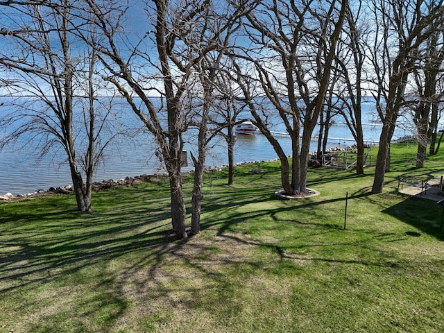 44948 Plentywood Rd, Perham, MN 56573 - view of grassy yard with a water view