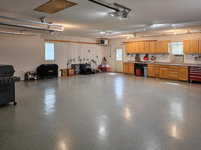 44948 Plentywood Rd, Perham, MN 56573 - garage featuring a garage door opener and a heating unit
