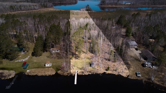 26159 County Road 345, Bigfork, MN 56628 - aerial view of property's location with a large body of water and a heavily wooded area