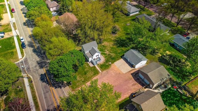 aerial perspective of suburban area