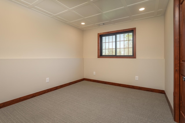 5123 Green Meadow Rd SE, Osakis, MN 56360 - spare room featuring carpet, baseboards, and recessed lighting
