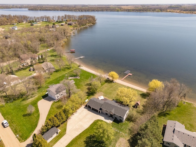 5123 Green Meadow Rd SE, Osakis, MN 56360 - birds eye view of property featuring a water view