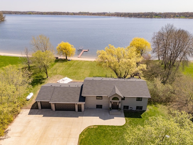 5123 Green Meadow Rd SE, Osakis, MN 56360 - drone / aerial view with a water view
