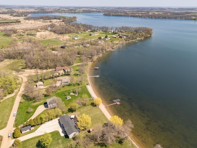 5123 Green Meadow Rd SE, Osakis, MN 56360 - birds eye view of property featuring a water view