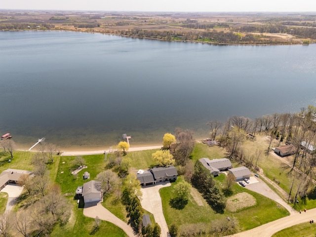 5123 Green Meadow Rd SE, Osakis, MN 56360 - drone / aerial view with a water view