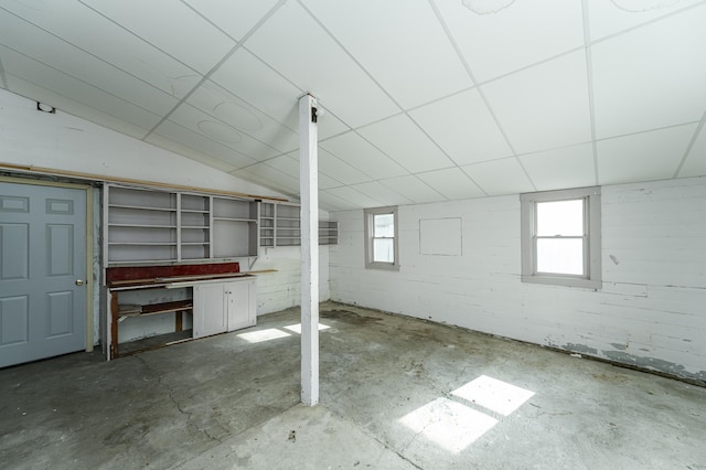 basement featuring healthy amount of natural light