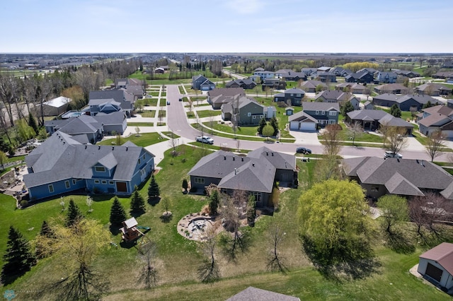 aerial overview of property's location with nearby suburban area