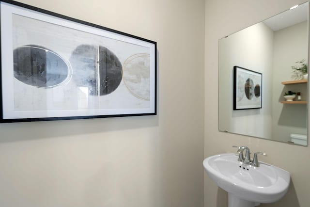 bathroom with a sink
