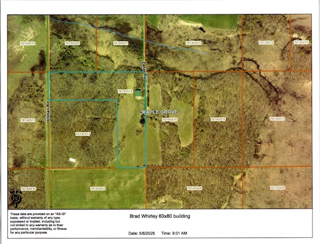 map of property location featuring property boundaries highlighted