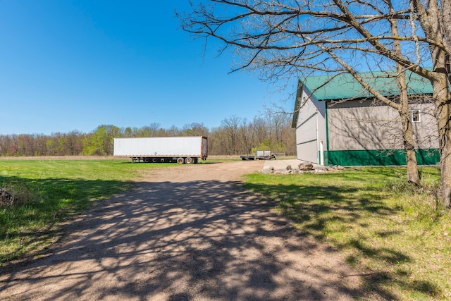 view of dirt / gravel road