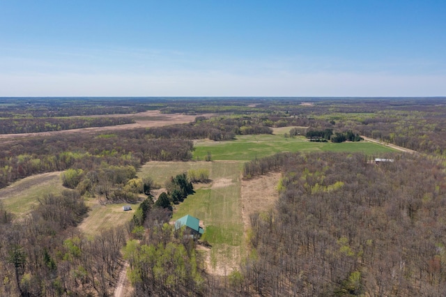 aerial view of sparsely populated area