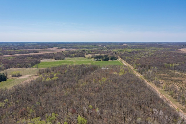 drone / aerial view of a forest