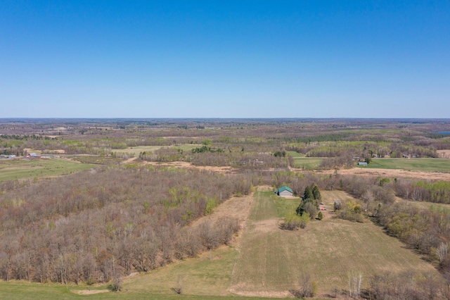 aerial view of sparsely populated area