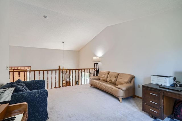456 Ridge Ct, Chaska, MN 55318 - living area with vaulted ceiling and light colored carpet
