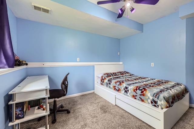 456 Ridge Ct, Chaska, MN 55318 - carpeted bedroom featuring a ceiling fan and baseboards