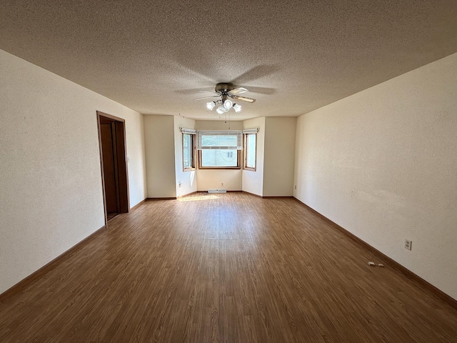 321 Western Ave, Madison, MN 56256 - unfurnished room featuring wood finished floors, ceiling fan, a textured ceiling, and a textured wall