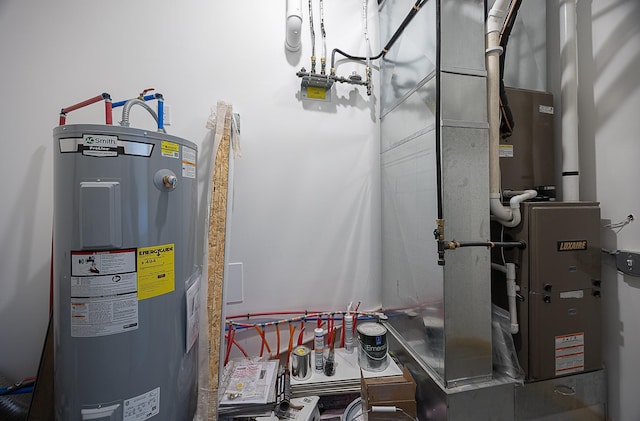 utilities featuring electric water heater